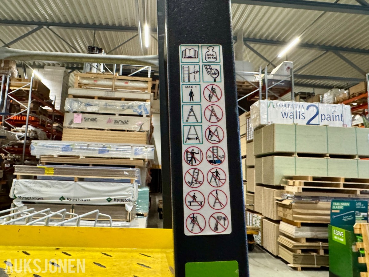 Wibe Ladders WAP+ TMR 1,5 arbeidsplattform - Flytrapp