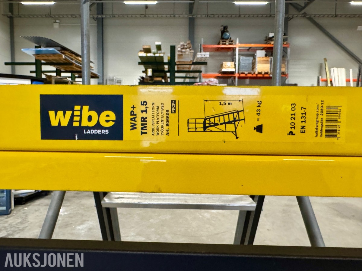 Wibe Ladders WAP+ TMR 1,5 arbeidsplattform - Flytrapp