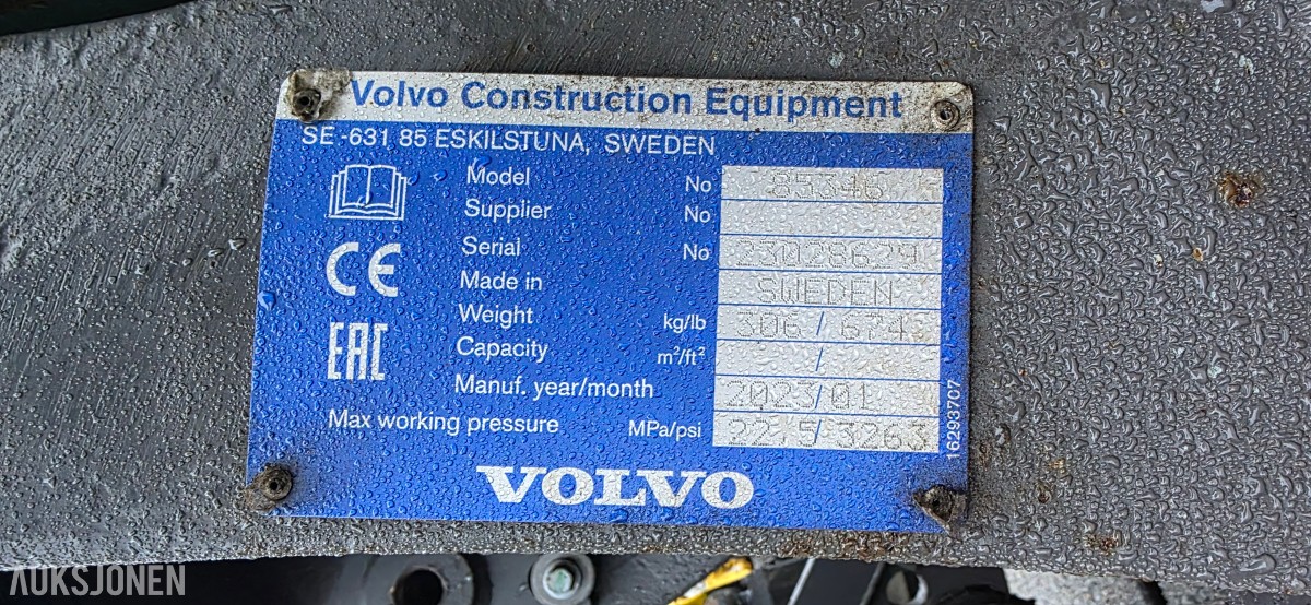 2023 Volvo L70H hjullaster, 2230 timer