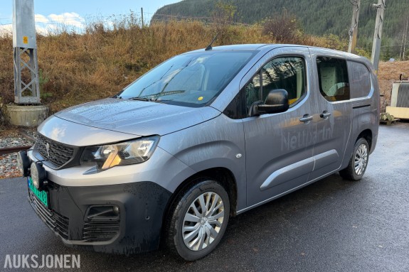 2021 Peugeot Partner 1,5 HDi 130hk L2 - 1 eier - H.feste - Automat - 3 seter