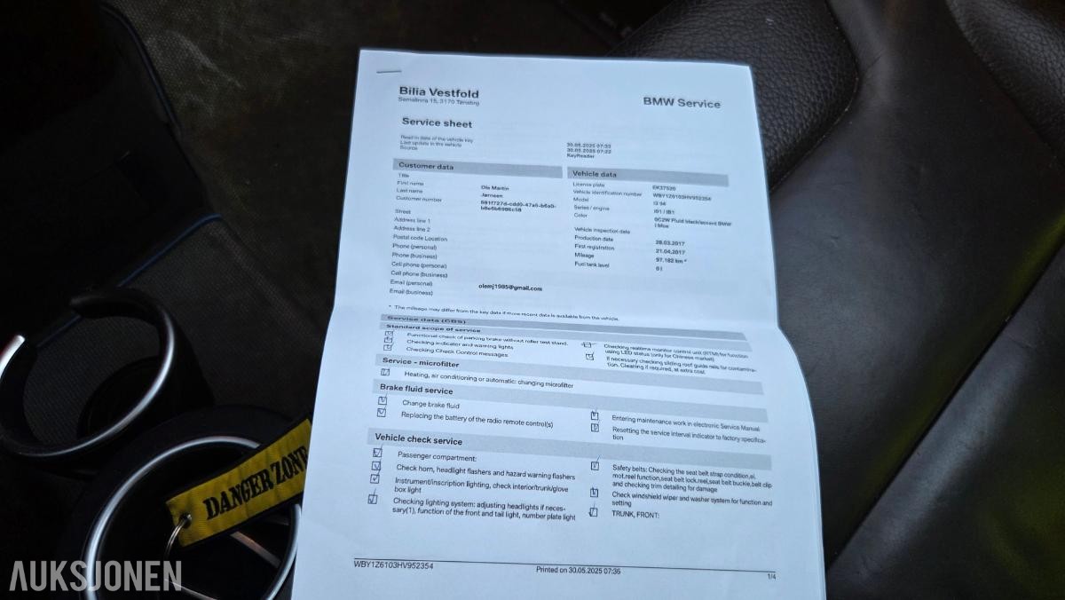 2017 BMW i3, 94Ah Rep objekt , 113000km