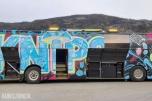 1990 Scania 3-serie russebuss – 12,4 meter – Lyd- og lysoppsett