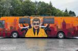 1990 Scania 3-serie russebuss – 12,4 meter – Lyd- og lysoppsett