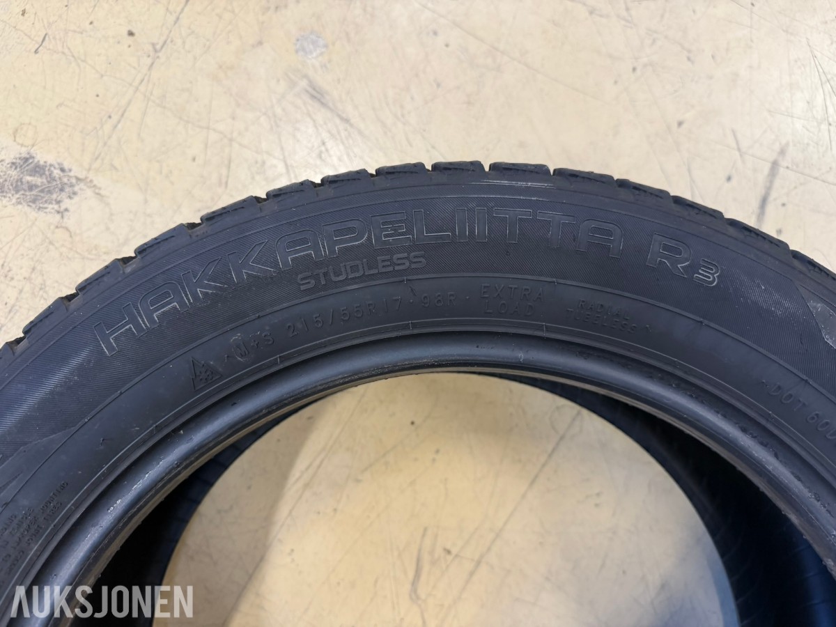 2020 Nokian Tyres Hakkapeliitta R3 piggfrie vinterdekk 215/55R17