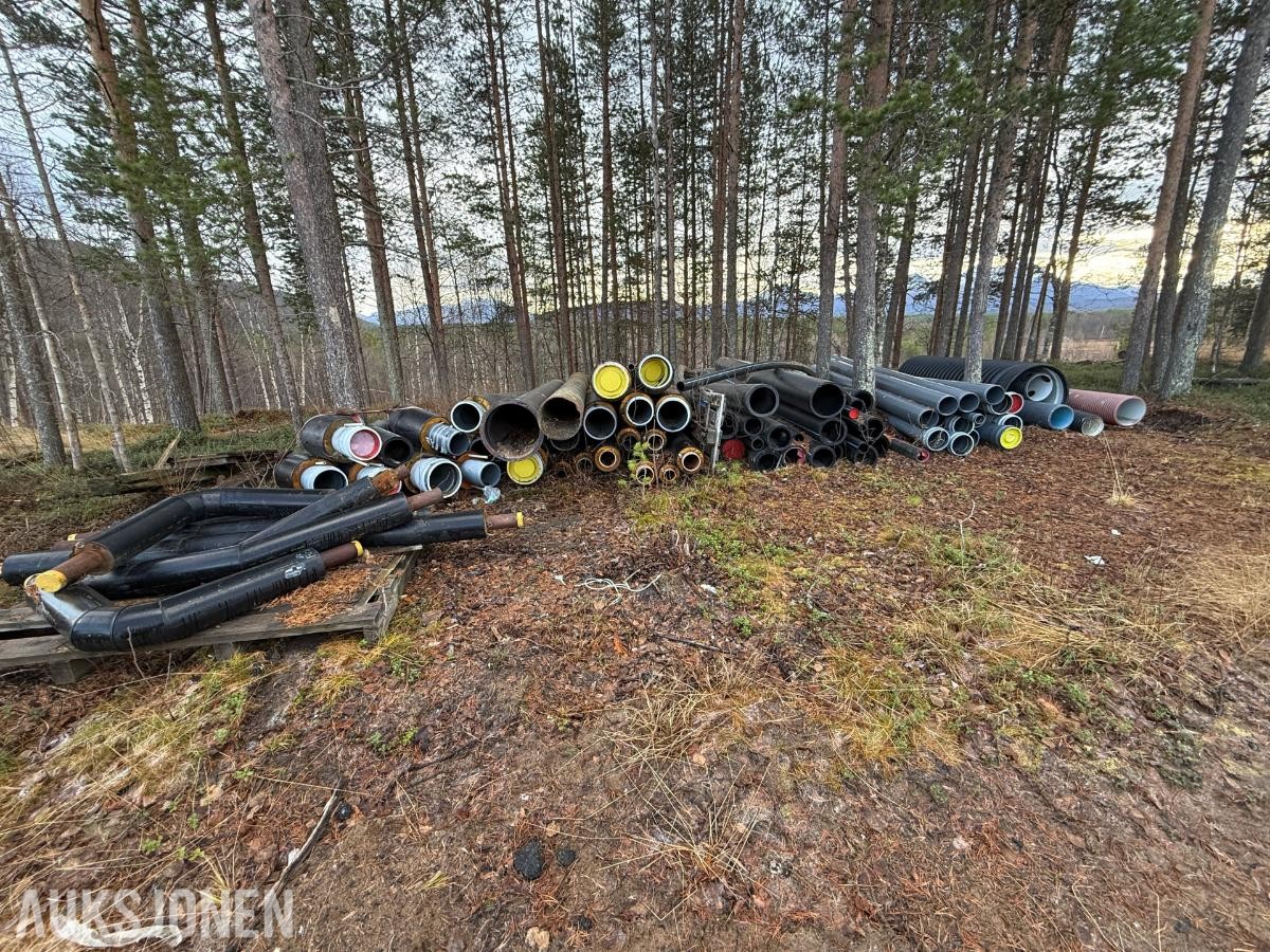 Diverse VA-rør – isolerte og uisolerte – selges samlet