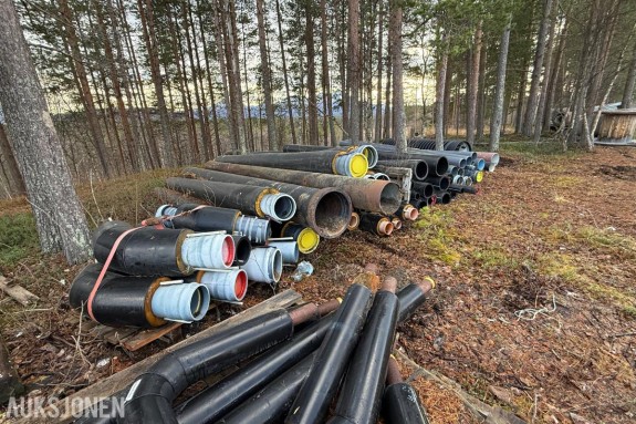 Diverse VA-rør – isolerte og uisolerte – selges samlet