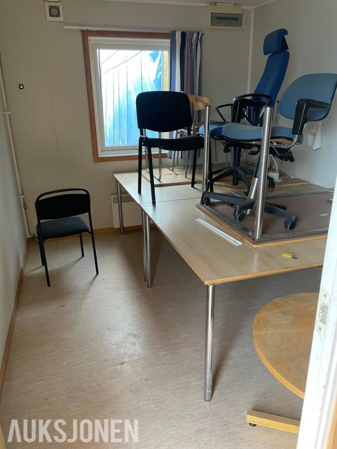 1 stk Volymbyggen brakke - kontor/vaskerom