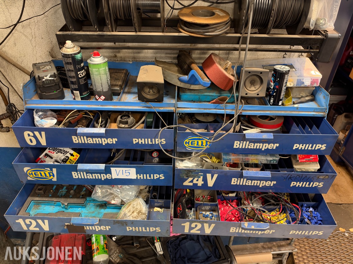 Verktøyvogn, induksjonsvarmer, skjærebrenner +++