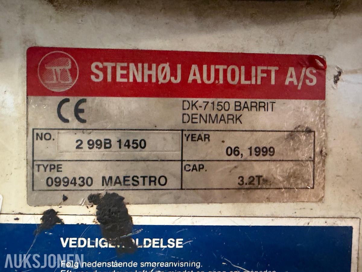 1999 Stenhøj Maestro - 2-Søylet løftebukk 3,2T