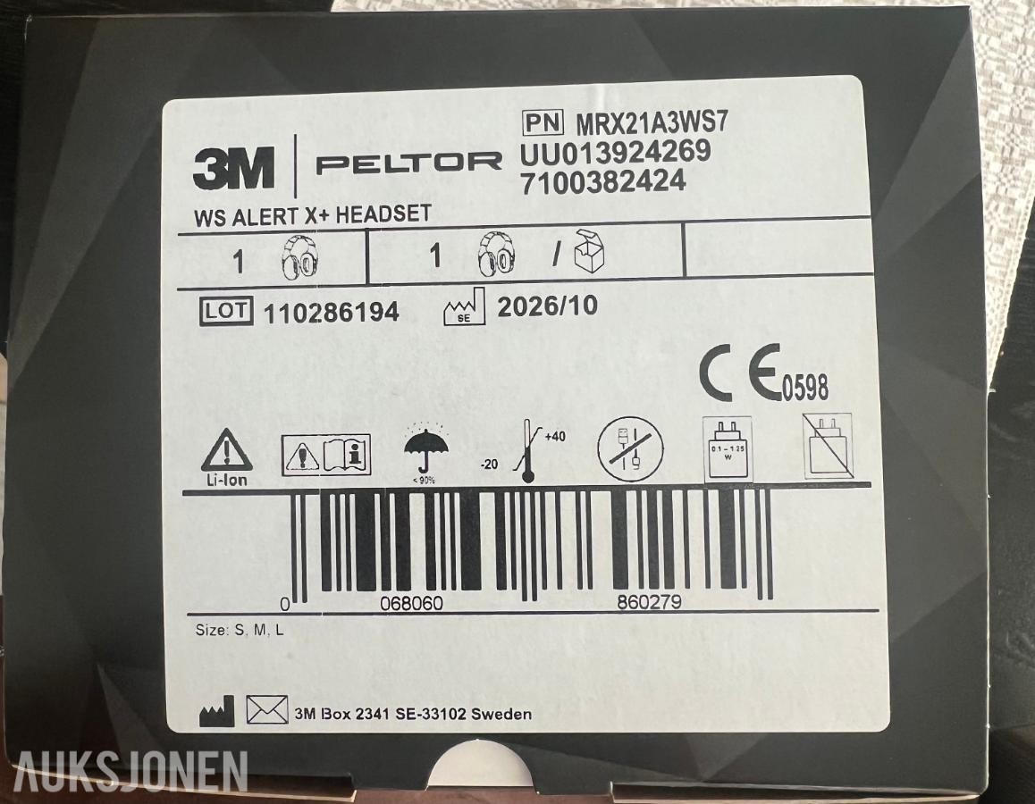 3M Peltor WS ALERT X+ 2 STK