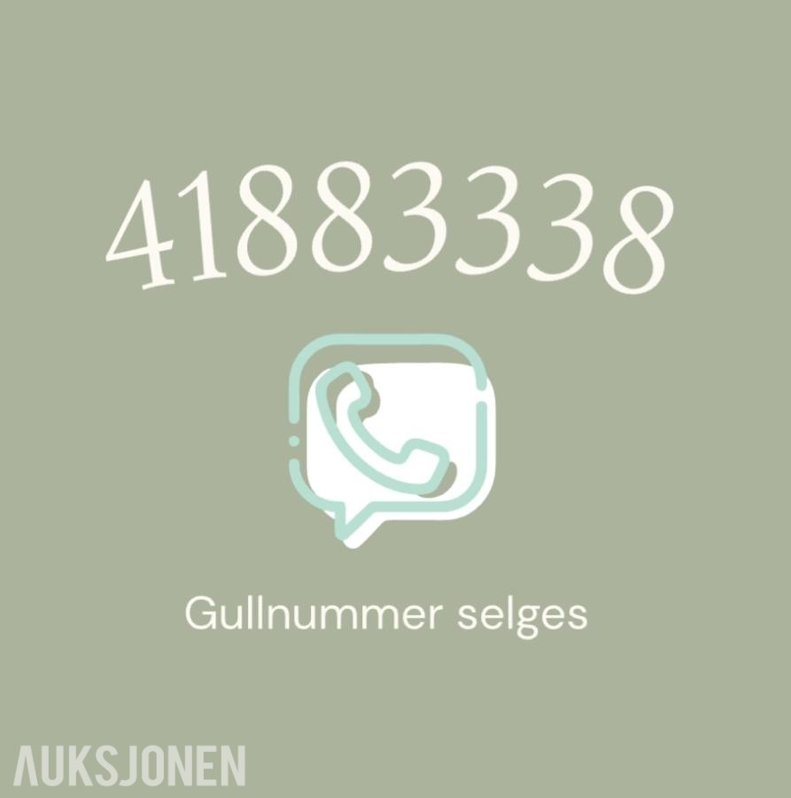 Gullnummer: 41883338