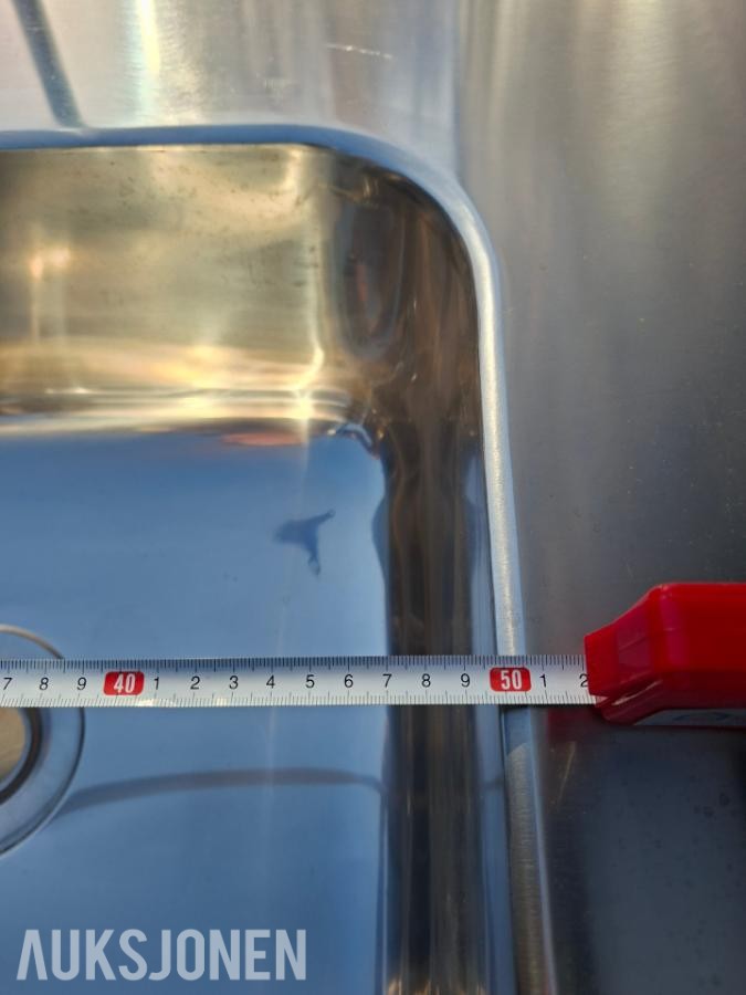  ny - Vask i  rustfritt stål  
