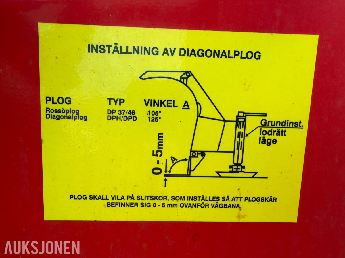 2019 Mählers DPH3400-DS-NP-HL diagonalplog / snøplog