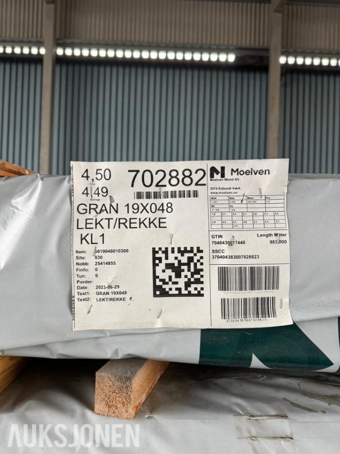 1 Pakke Gran 19x048 Lekt/Rekke 