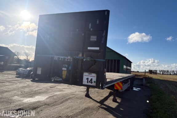 2018 Nordic Trailer Semitrailer, plan, løft 1. aksling, friksjonsstyrt 3. aksling