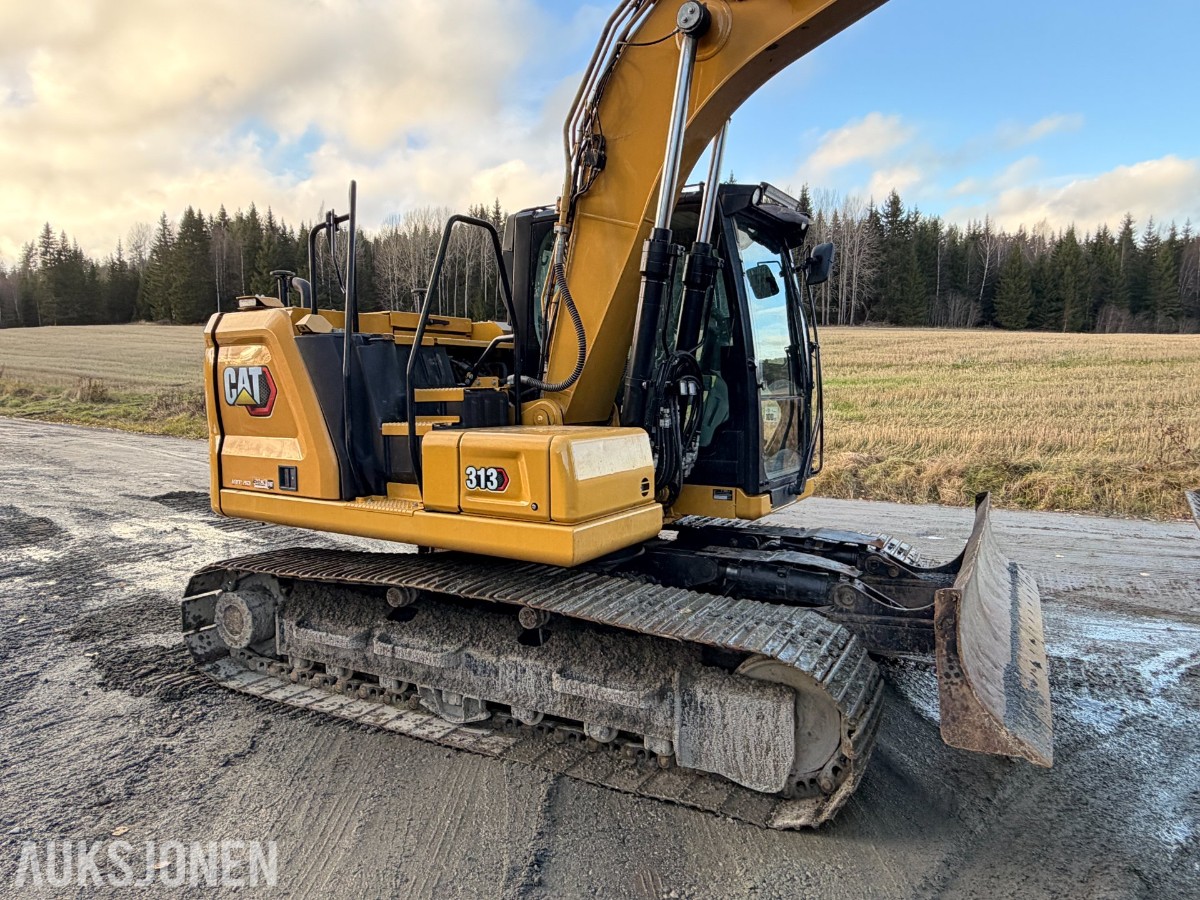 2021 CAT 313 Beltegraver, tiltrotator, skuffe