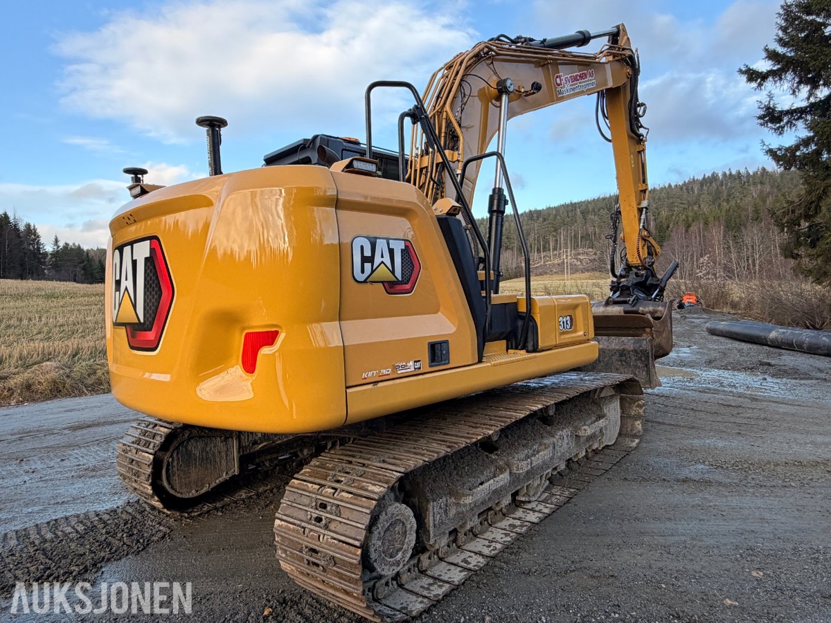 2021 CAT 313 Beltegraver, tiltrotator, skuffe