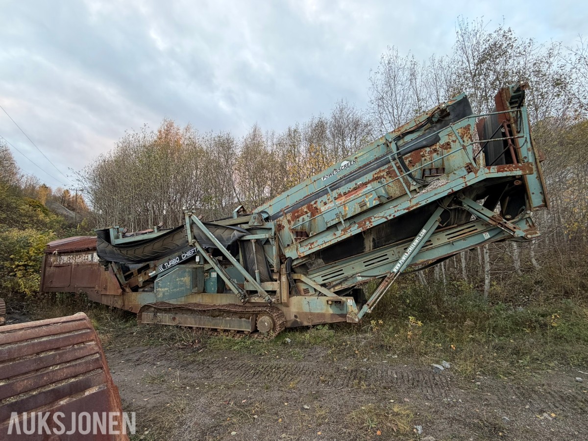 2002 Powerscreen T. Chieftain 1800 beltegående sikteverk