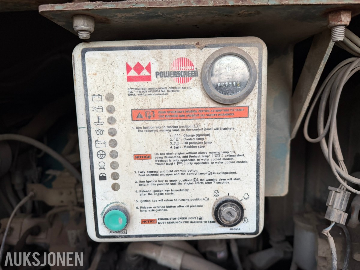 2002 Powerscreen T. Chieftain 1800 beltegående sikteverk
