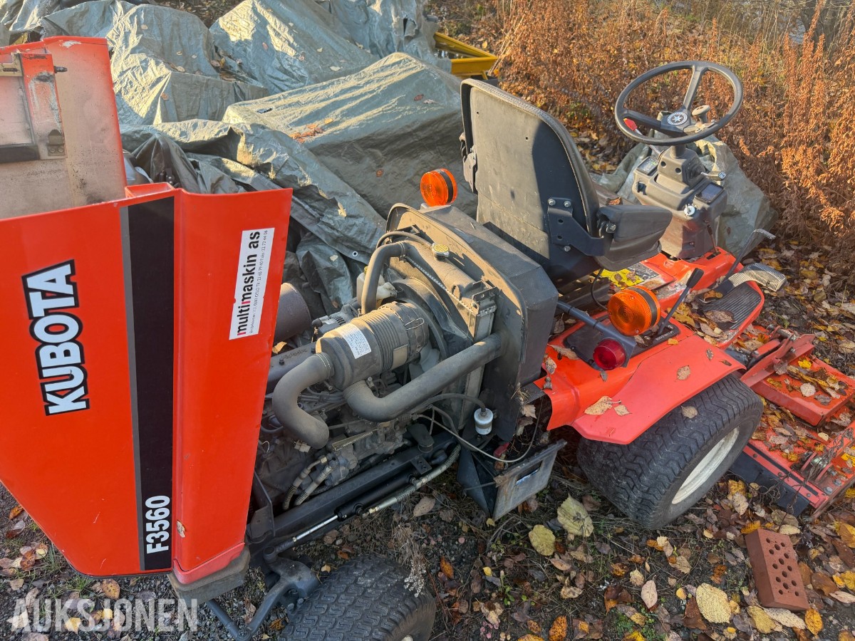 Kubota F3560 frontklipper, klippeaggregat