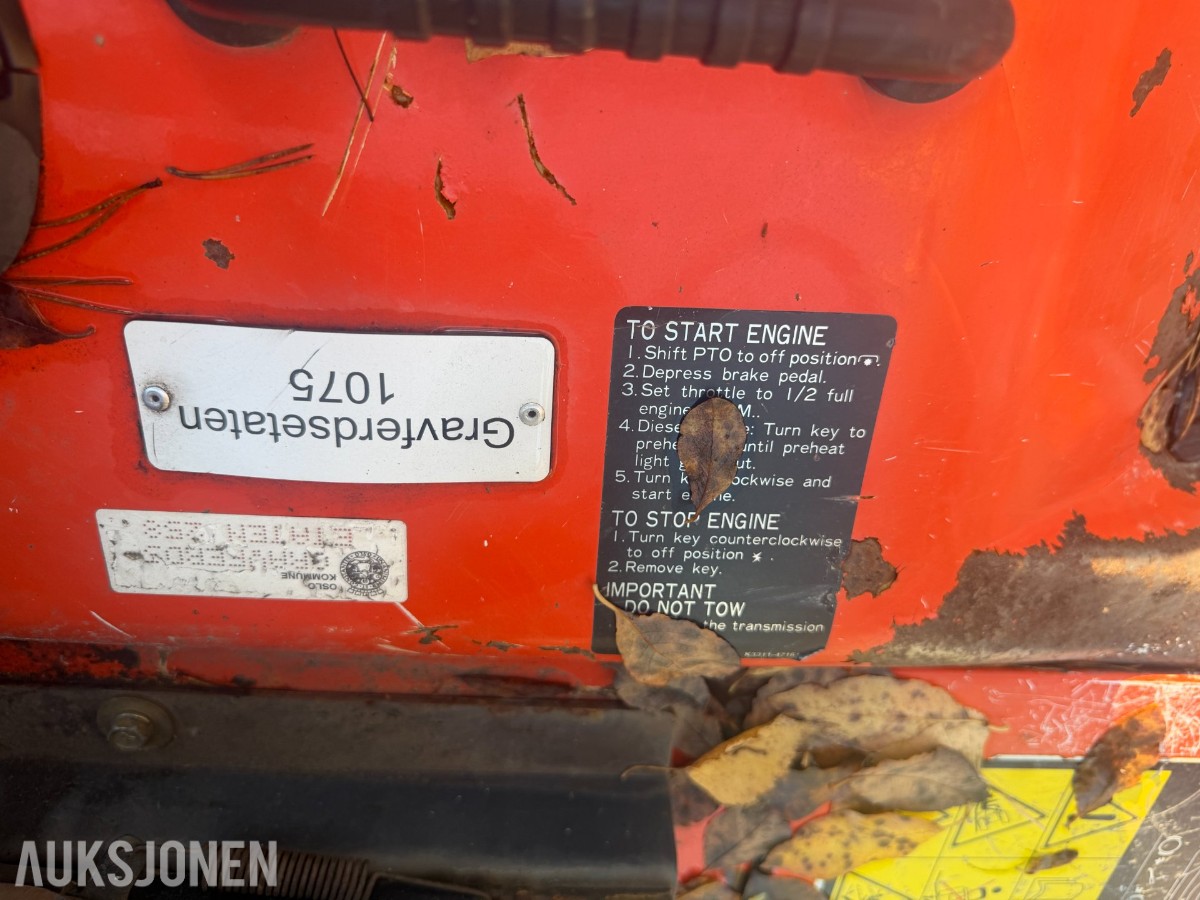 Kubota F3560 frontklipper, klippeaggregat