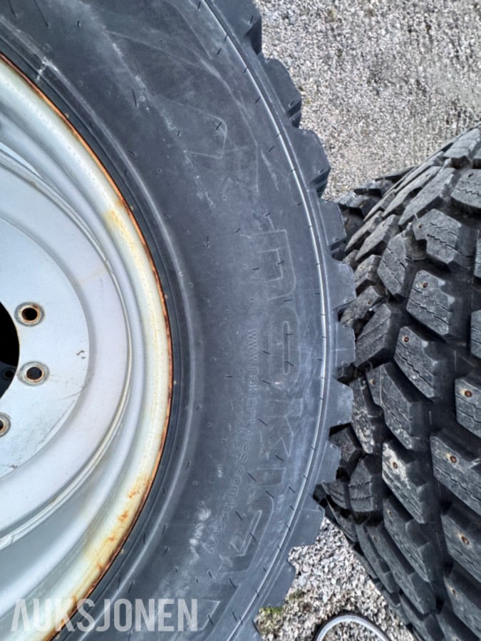 2019 Nokian Hakkapelitta TRI industridekksett med pigg 440/80R28 og 540/80R38