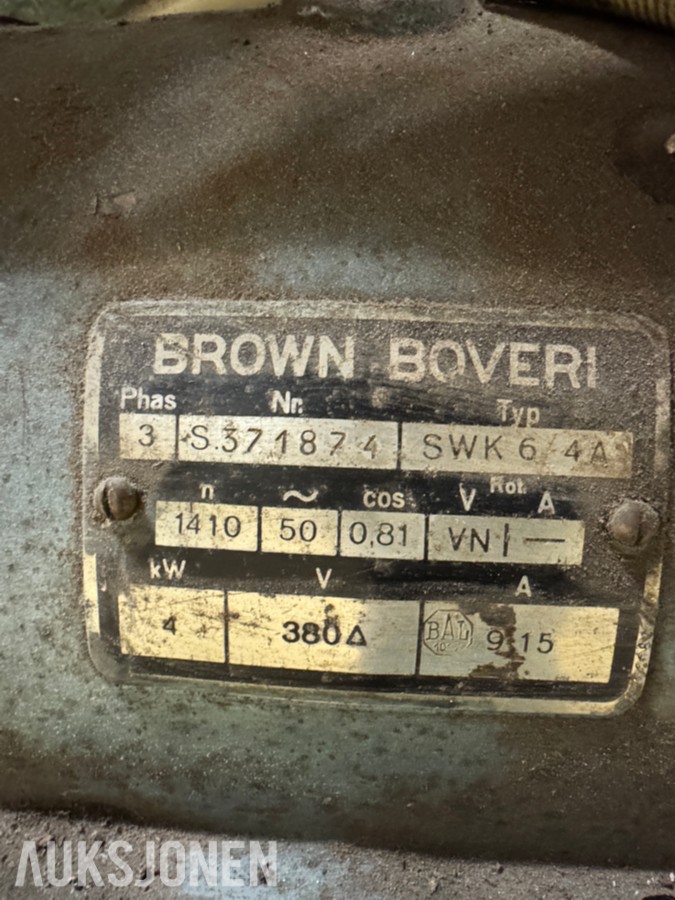 Brødr. Andersen & Krussand Konvensjonell parallell-/senterdreiebenk - 380 V