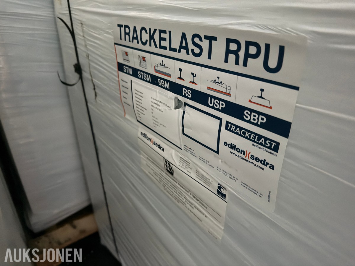 2022 Trackelast STM/RPU/Blue vibrasjonsmatter – ca 185 stykker