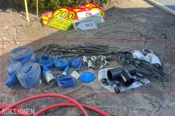 Diverse rørmateriell og slanger - ingen minstepris