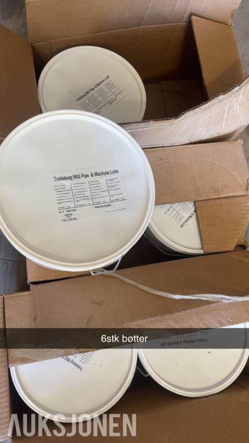 6stk - Trelleborg 992 Pipe & Manhole lube
