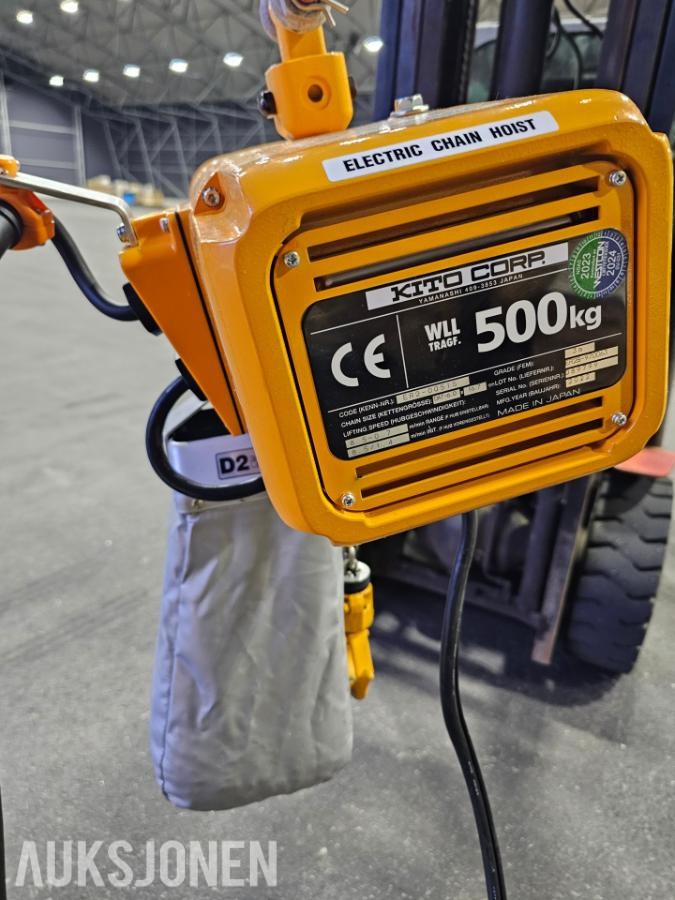 2022 Kito ER2 elektrisk kjettingtalje