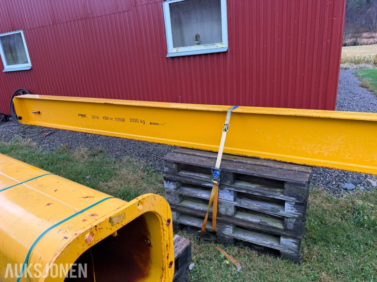 Demag Kranbom med el vinsj 1000kg