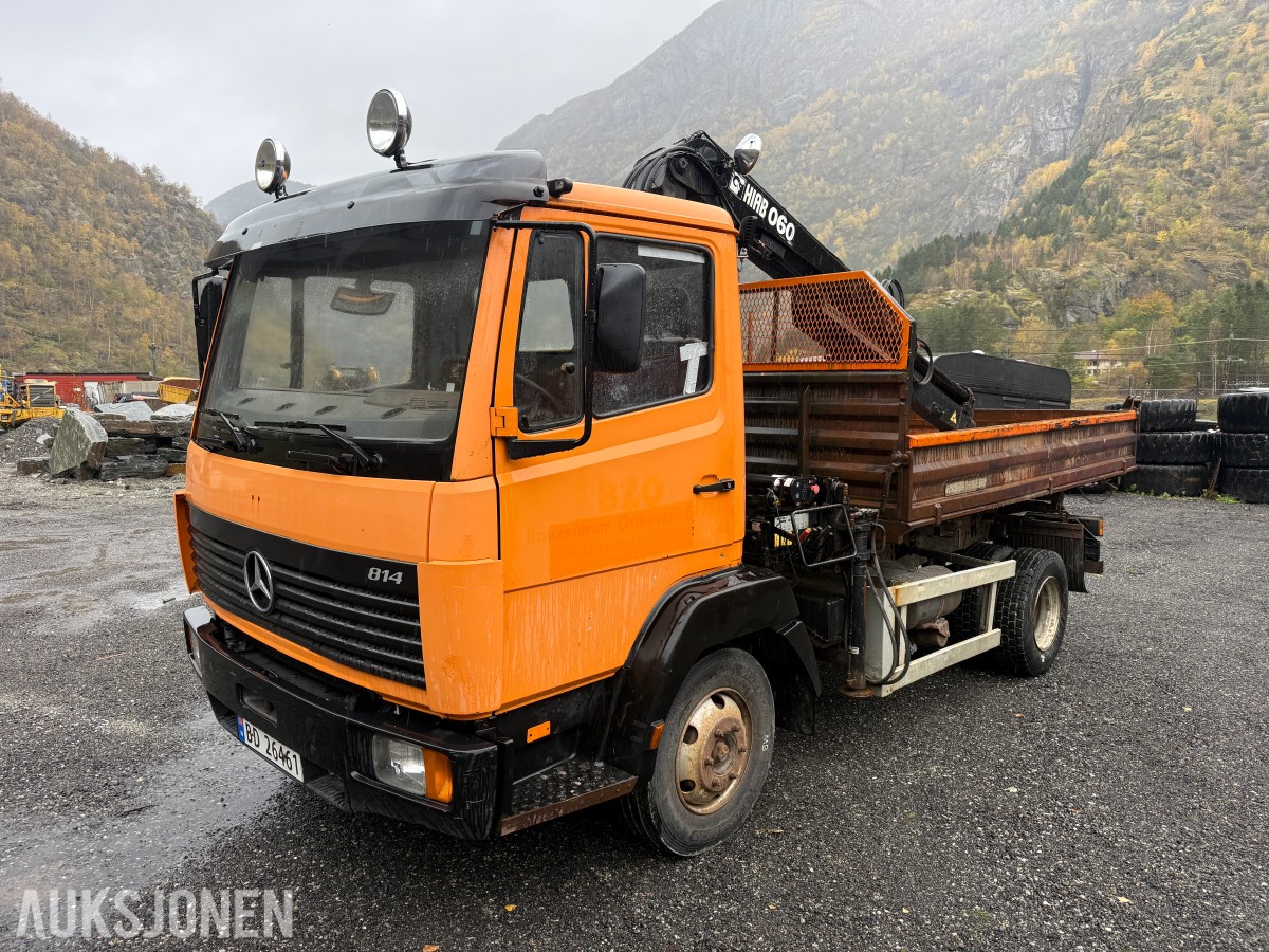 2001 Mercedes-Benz 814 k -HIAB 060-2 kran - Eu-godkjent