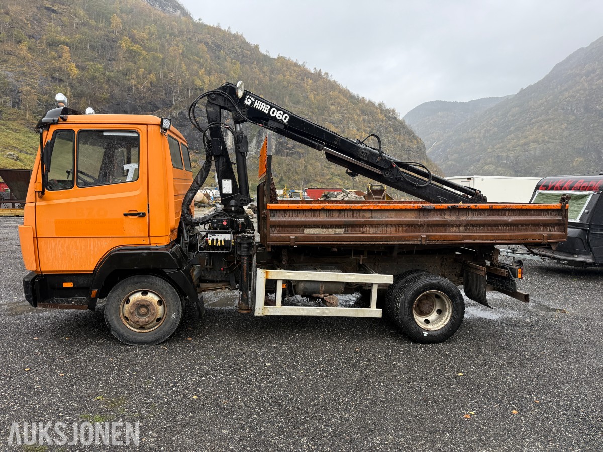 2001 Mercedes-Benz 814 k -HIAB 060-2 kran - Eu-godkjent
