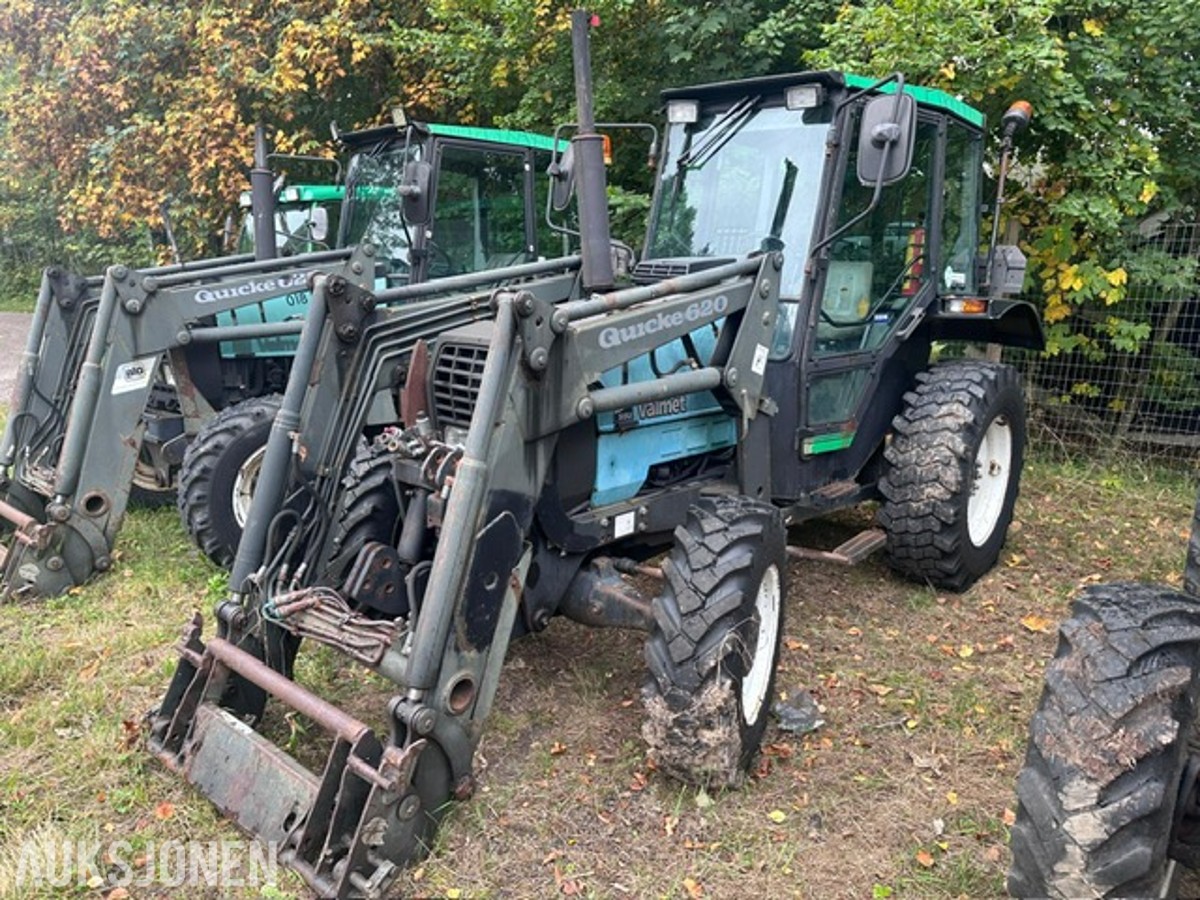 1996 Valmet 365 S traktor med Quicke 620 frontlaster.