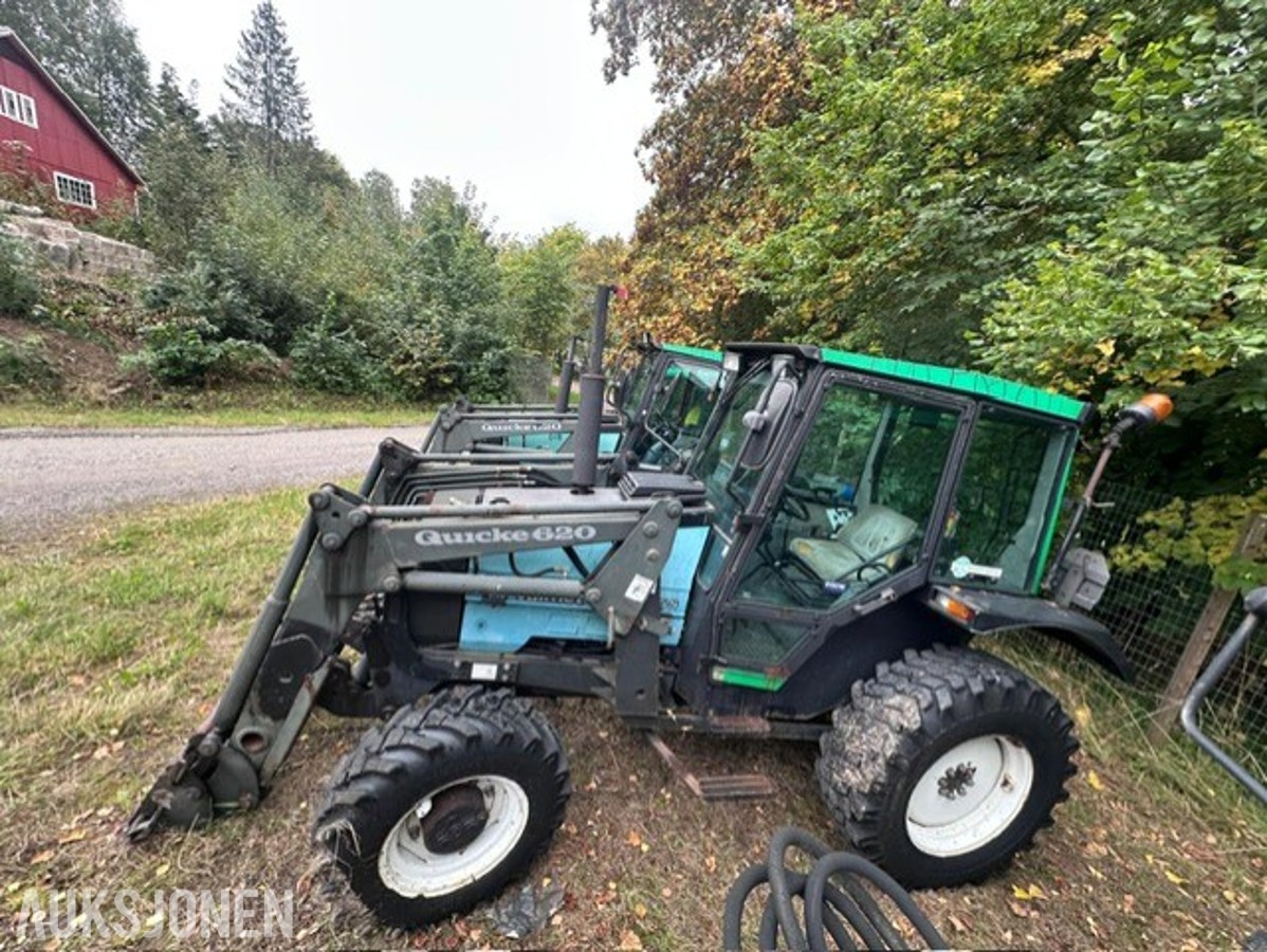 1996 Valmet 365 S traktor med Quicke 620 frontlaster.