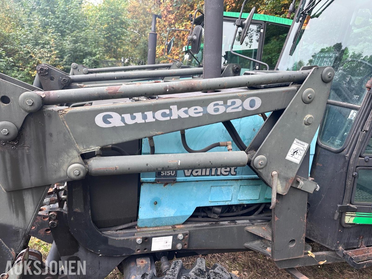 1996 Valmet 365 S traktor med Quicke 620 frontlaster.