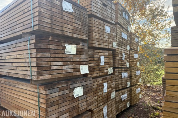 Trykkimpregnert furu 48x198 C24 - snittlengde 4,04 m 202,2 løpemeter - 50 stykker - Pakkenummer WOS 367991